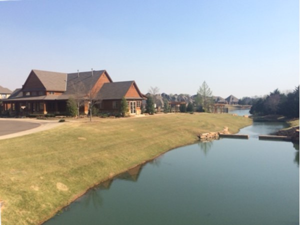 Iron Horse pond and clubhouse