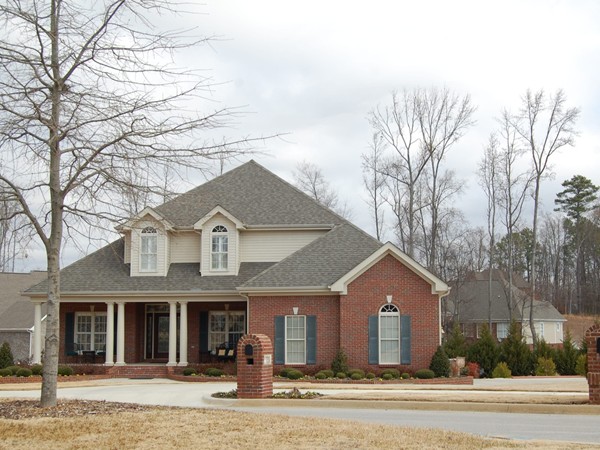 Typical home in the Greenlawn Plantation subdivision