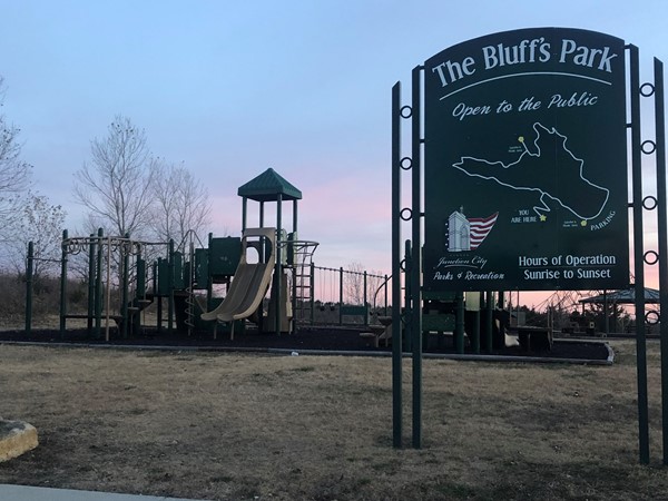 The Bluffs Park is a great place to bring your kiddos to play