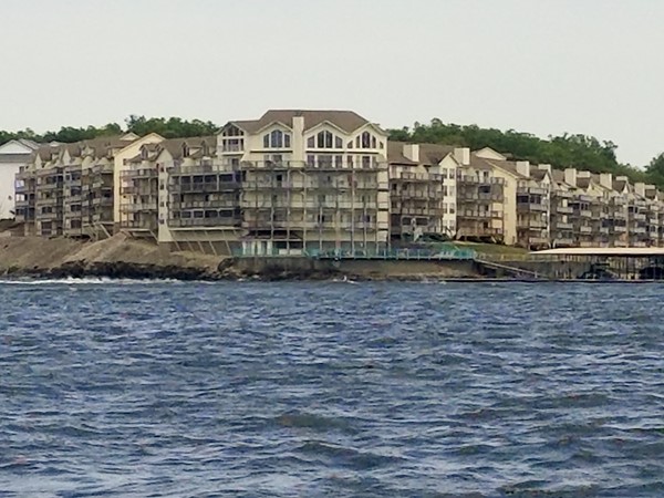 The Ledges Condominiums are at the 21 MM on the Lake of the Ozarks