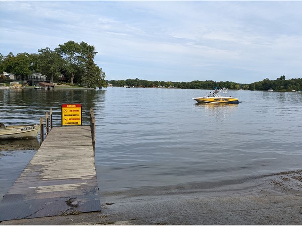 Public boat launch on Lobdell Lake 