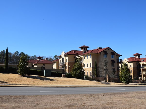 Chenal Woods Condominiums feature a Morroccan style and are located on Chenal Parkway