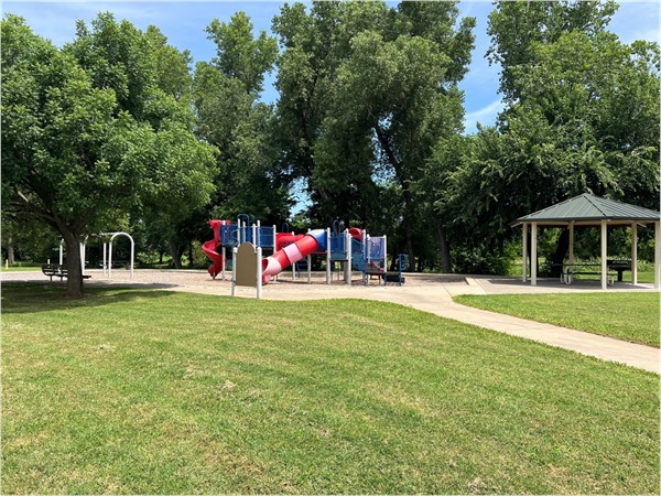 Neighborhood park in Woodrun Addition in Yukon