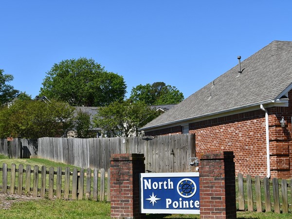 The entry to the North Pointe subdivision in Maumelle