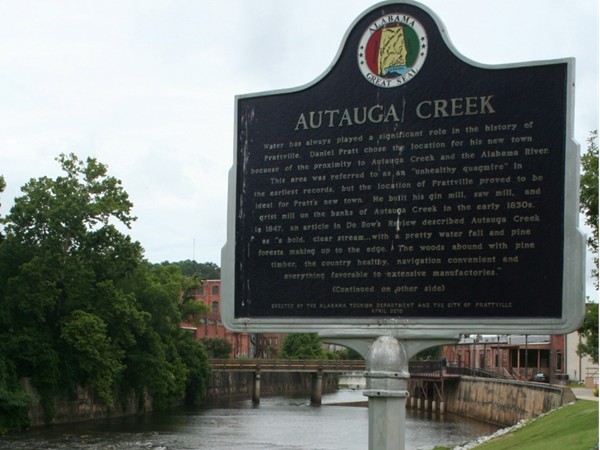 Autauga Creek runs through downtown