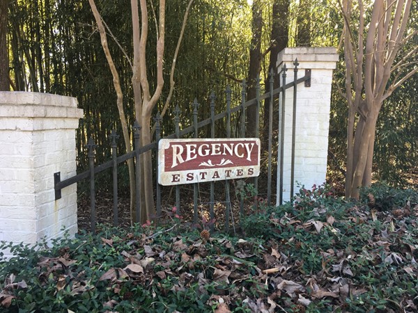 Entrance of Regency Estates 