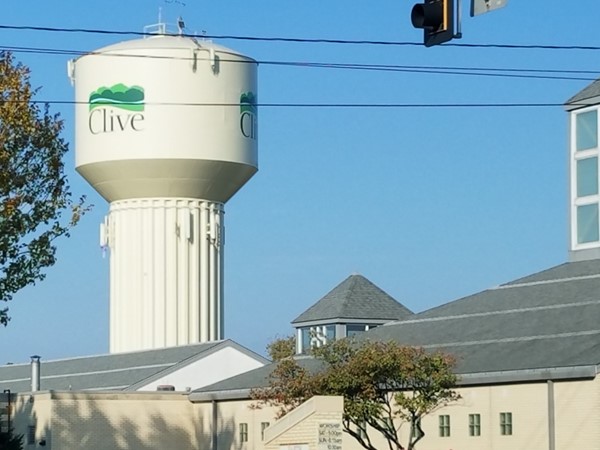 Clive Water Tower on University Avenue