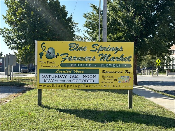 The Blue Springs Farmers Market is a favorite and will start back up in May, 2024