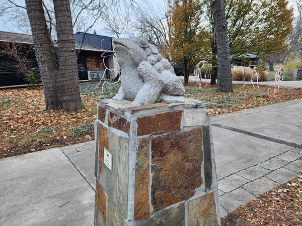 Frog statue at the Topeka Zoo