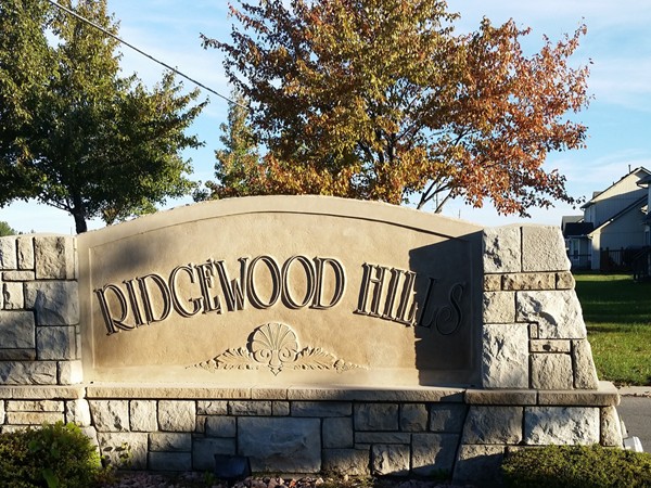 One of the entrances to Ridgewood Hills