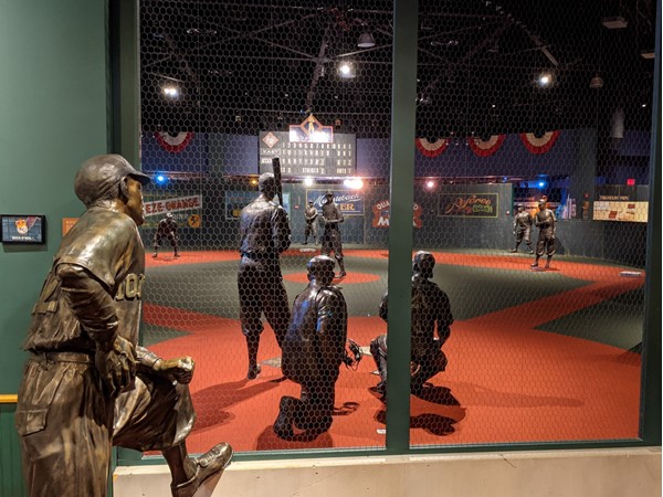 Buck O'Neil statue at the Negro Leagues Museum