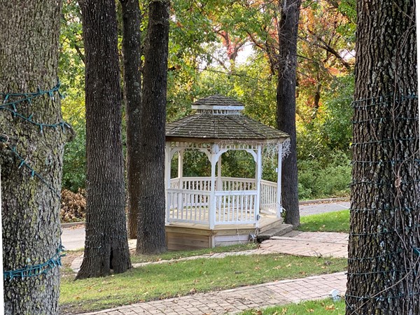 Gazebo at Chapel in the Woods, just down the road from the beautiful Forest Oaks neighborhood 