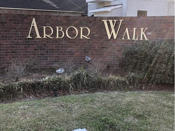 Entrance to Arbor Walk Subdivision