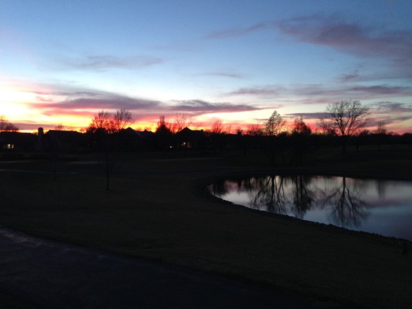 Sunset from the clubhouse