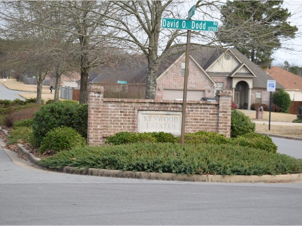 Kenwood Estates is located off David O. Dodd about a mile from Colonel Glenn Road