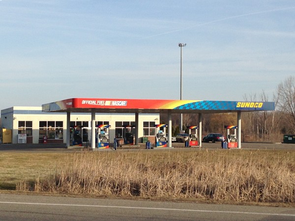 Sunoco Fuel Station - located at the corner of M-57 (Vienna Road) and M-15