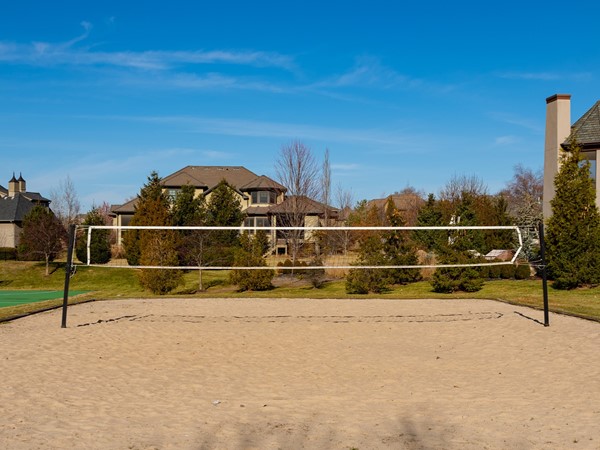 Sand volleyball court in Mills Farm, Overland Park