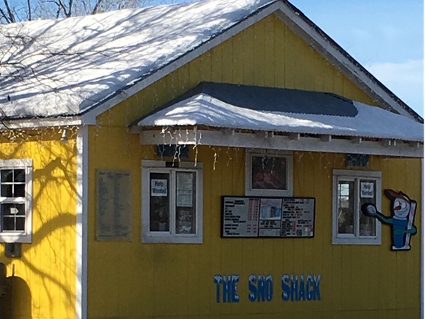 The Sno Shack is a local favorite located on County Farm Road and Highway 53