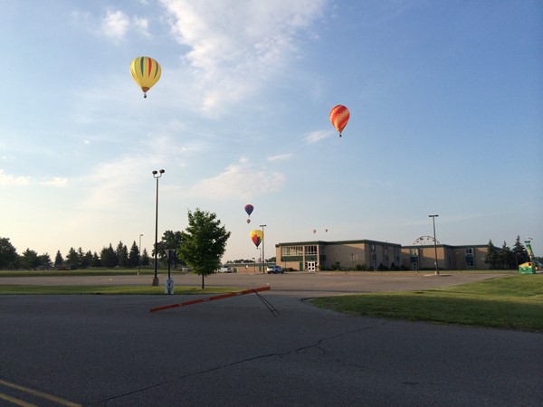 I love watching the hot air balloons float over Howell in the summer