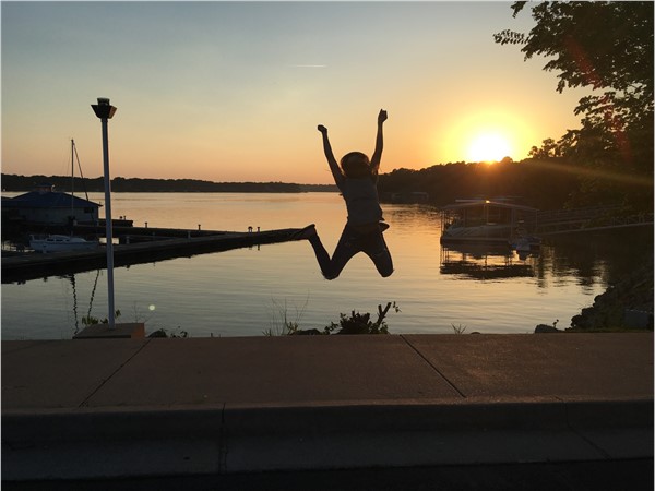 Who wouldn't jump for joy!  Grand Lake O' Cherokees has something to offer everyone