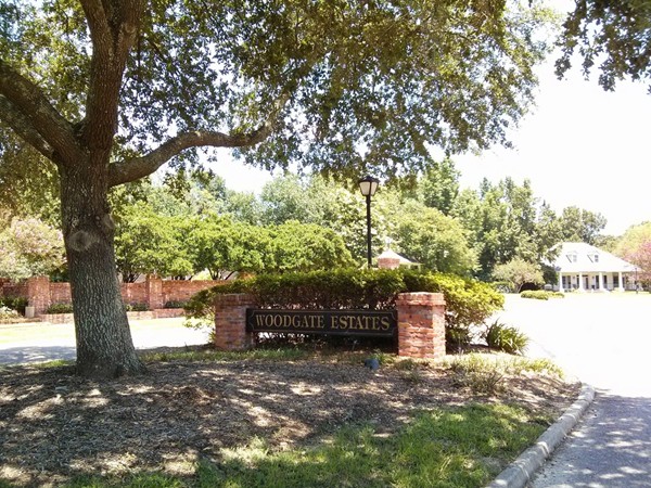 Entrance to Woodgate Estates in the back of Woodgate subdivision