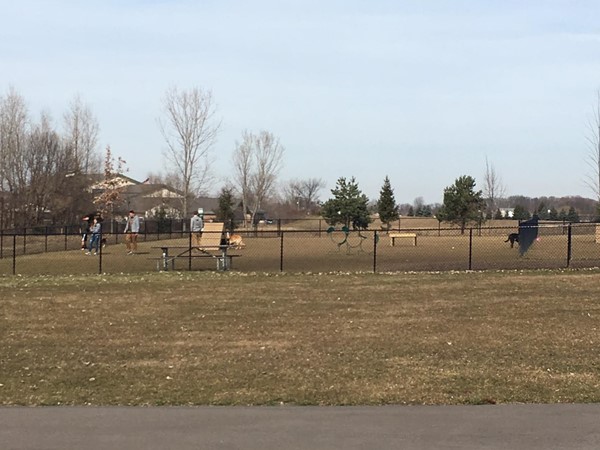 Whistlestop Park in Byron Center offers a fantastic dog park for all of our furry friends 