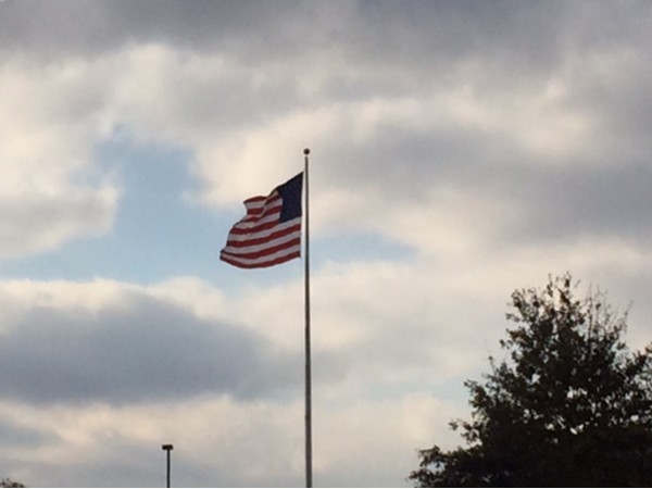 I love to see the flag waving in the wind