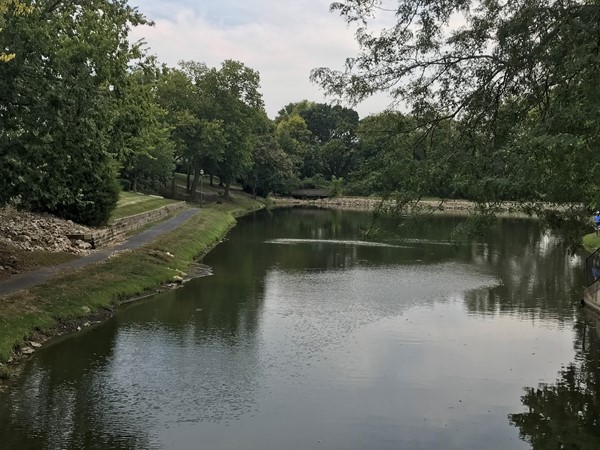 Enjoy a peaceful walk around Woodmoor's pond