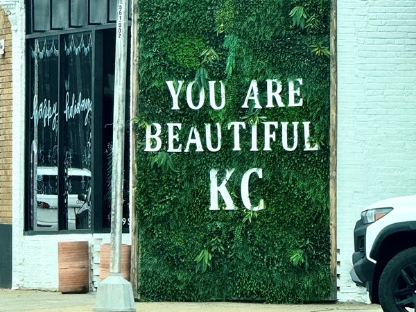 This wall is located in the Crossroads district. You are beautiful KC