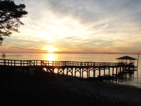 The Mobile Bay views are always breathtaking.  