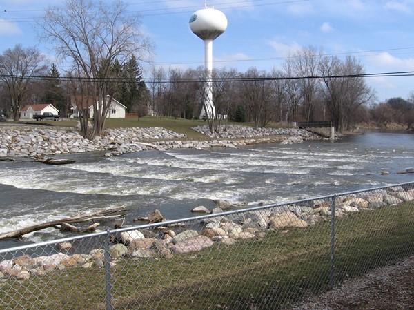 Chesaning River Rapids near Cole Park