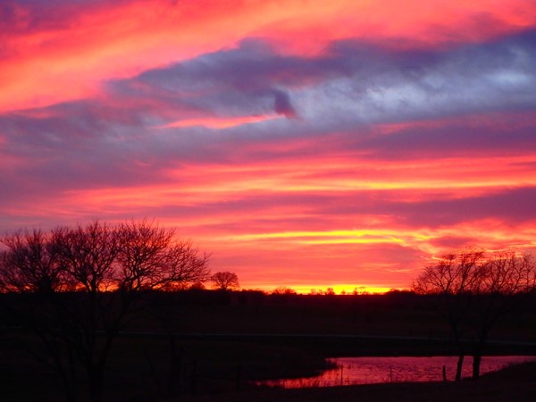 Gorgeous Osage County sunset