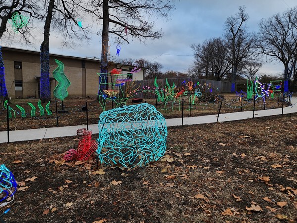 Holiday display at the Topeka Zoo