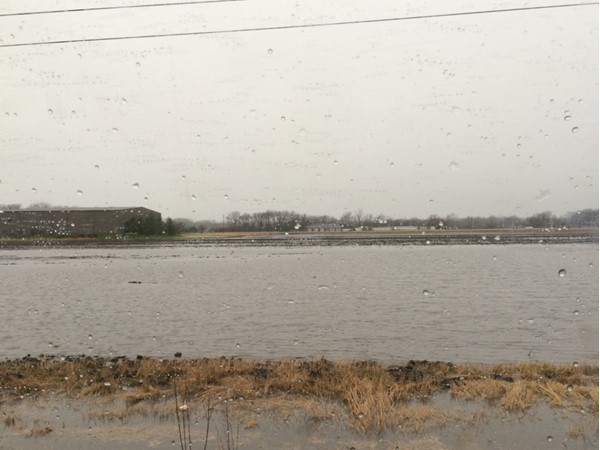 No... Not Saylorville Lake! This is a field just east of the river...December 14th, 2015