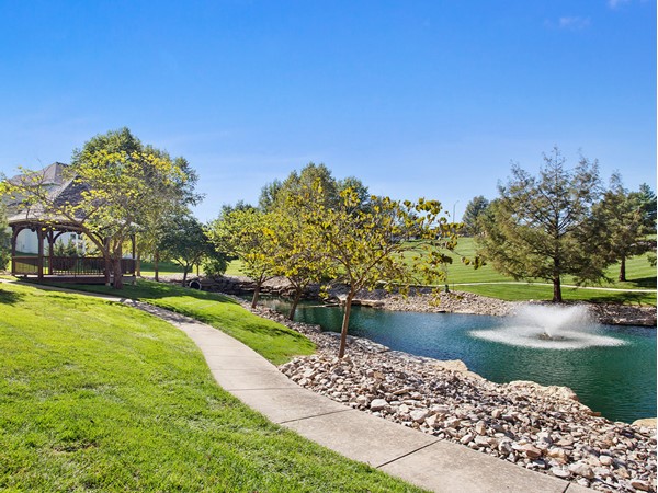 Enjoy the outstanding landscaping on your walks or bike rides through the Bent Oaks subdivision 