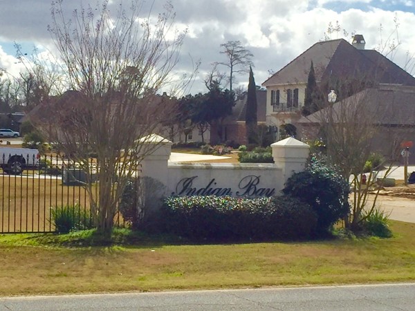 Entrance to Indian Bay Subdivision