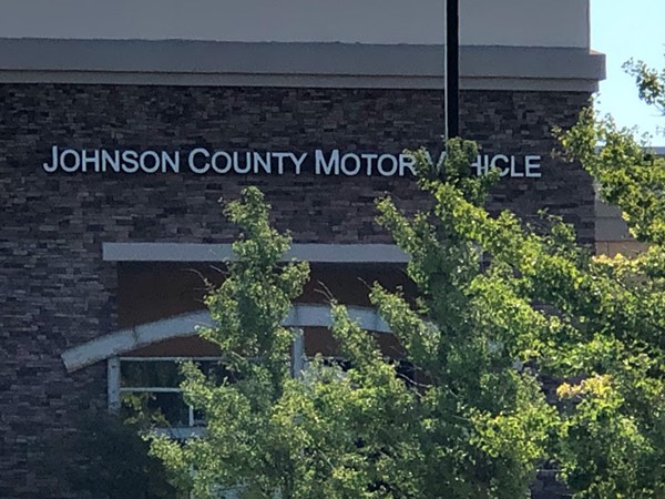 Johnson County Motor Vehicle registration office is nearby