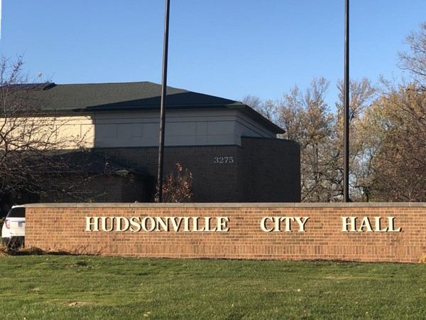 You can find City Hall in the middle of Hudsonville, right across from the post office. Great place