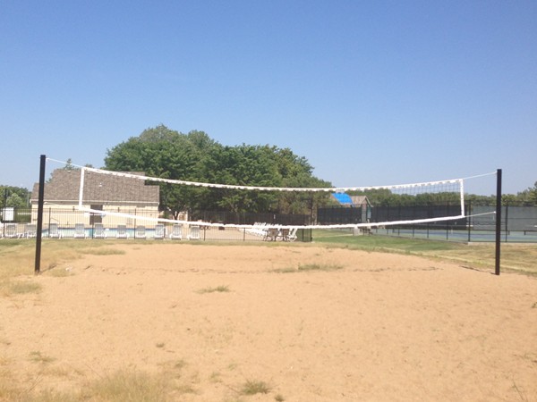 Sand volley ball court.