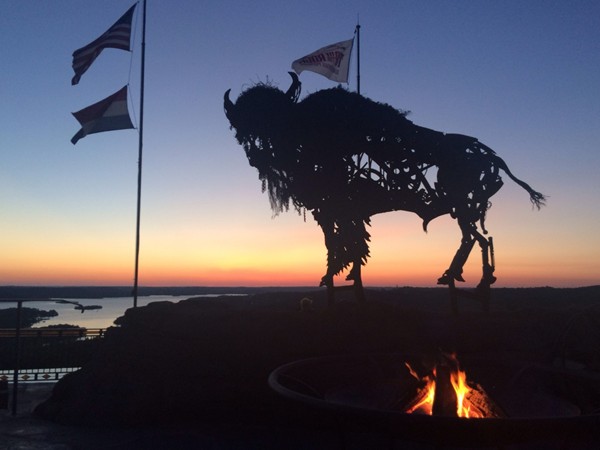 Top of the Rock - enjoy a firepit at sunset