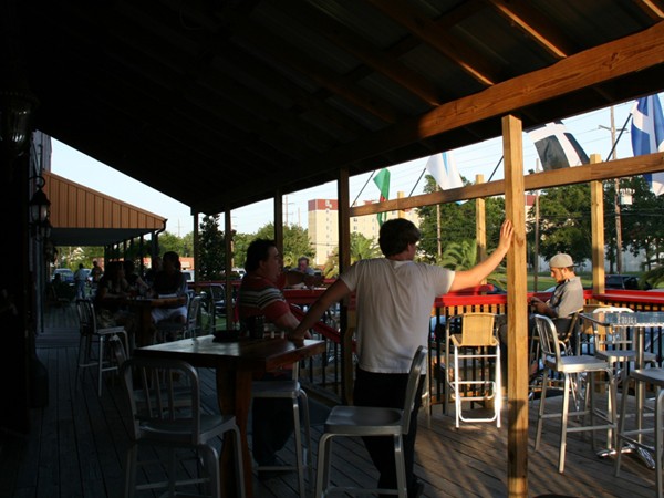 The Deck at McFarland's Pub is a great place to relax!