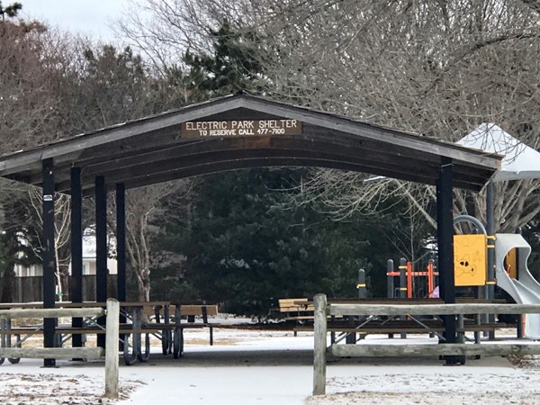 Electric Park shelter and second play area