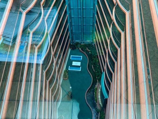 Penthouse elevator view inside Caribe
