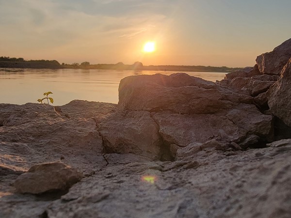 Olpe Lake is a great place to unwind and watch the sunset