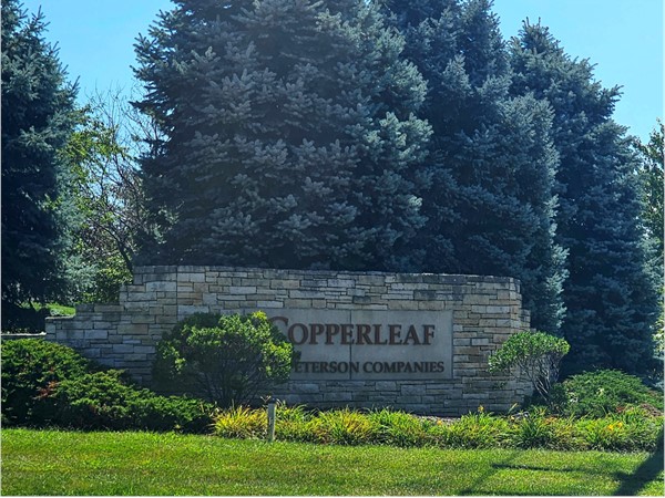 Entrance to the exquisite Copperleaf Subdivision in Kansas City, Missouri (Liberty area)