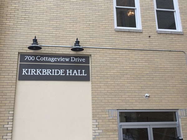 Kirkbride Hall in the Commons is a beautiful venue for meetings, weddings, and other social events