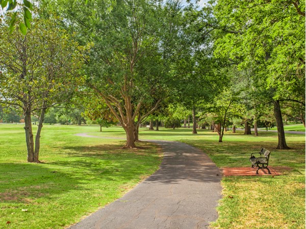 Grand Boulevard Park in Nichols Hills is a 60 acre park that bends alongside of Grand Blvd