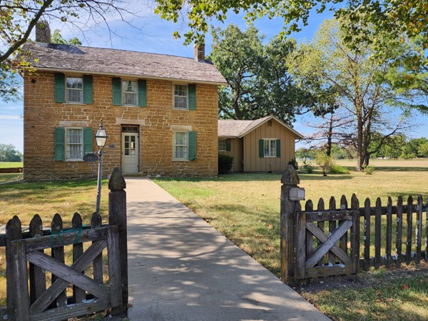 Howe House & Welsh Farmstead built in 1867. This limestone home is one of the oldest in Emporia