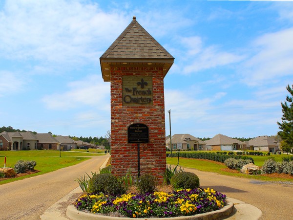 The French Quarters of Ruston is an exclusive neighborhood featuring luxury homes