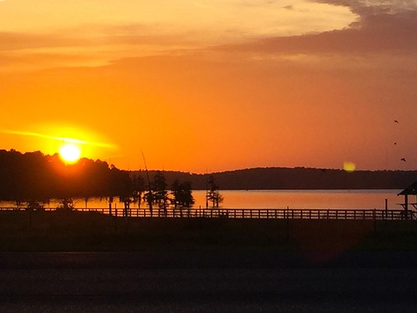 Lake goers can enjoy beautiful sunsets like this one taken from Folley Beach in Farmerville